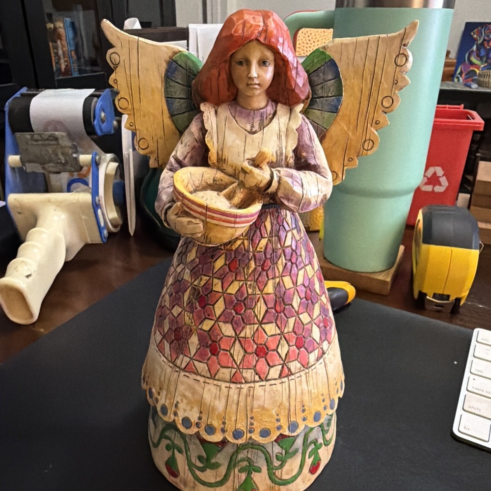 Jim Shore Heartwood Creek Angel Of Contentment 2002 Figurine